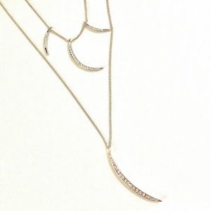 Jules Smith Moon Crystal Coin Necklace 